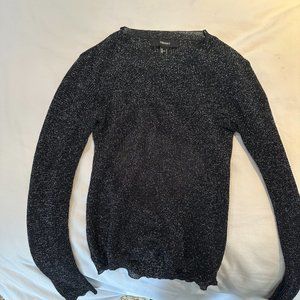 Black Sparkly Forever 21 Long sleeve top